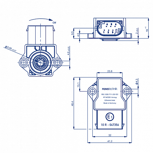 RSC-3200 - датчик угла поворота